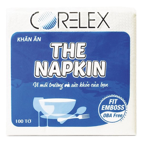 Khăn Giấy Ăn Napkin Corelex-Eco 100 Tờ 33Cm