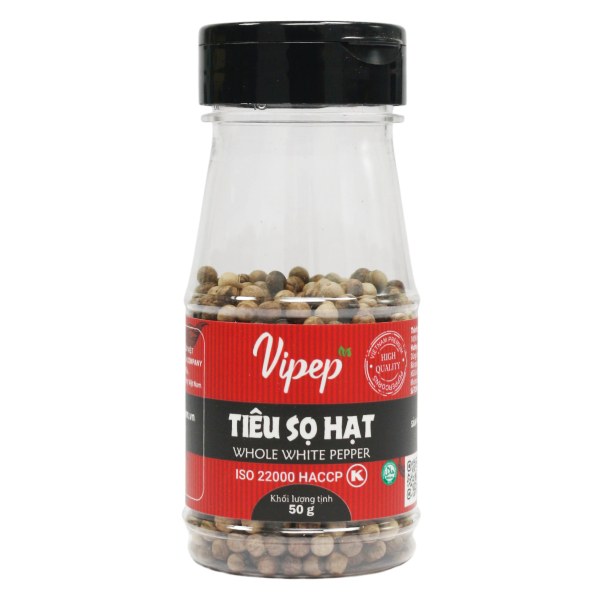 Tiêu Sọ Hạt Vipep Hũ 50G