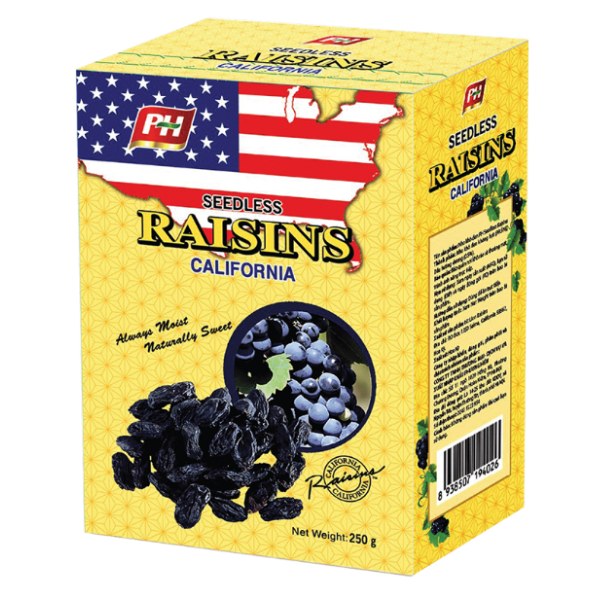 Nho Khô Phương Hiền Raisins Cali Hộp 250G