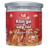 (Only Emartmall) Khô Gà Sấy Tỏi C&B Hũ 100G