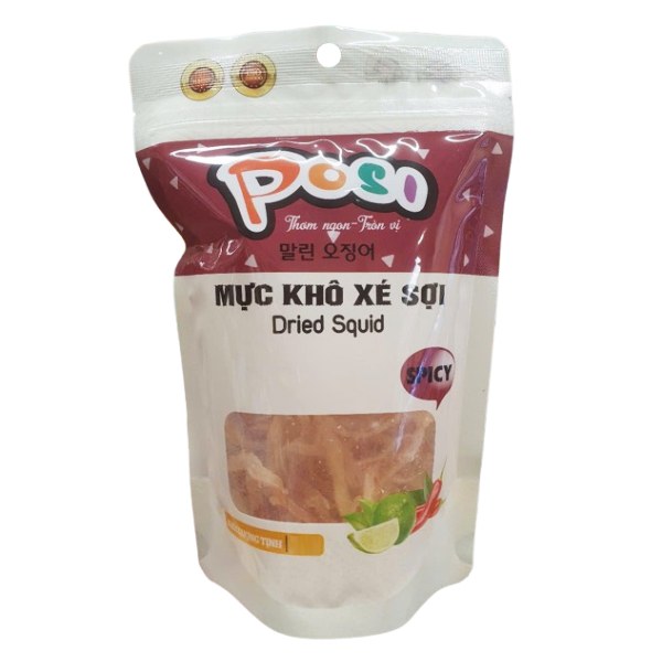Khô Mực Posi Xé Sợi Gói 35G
