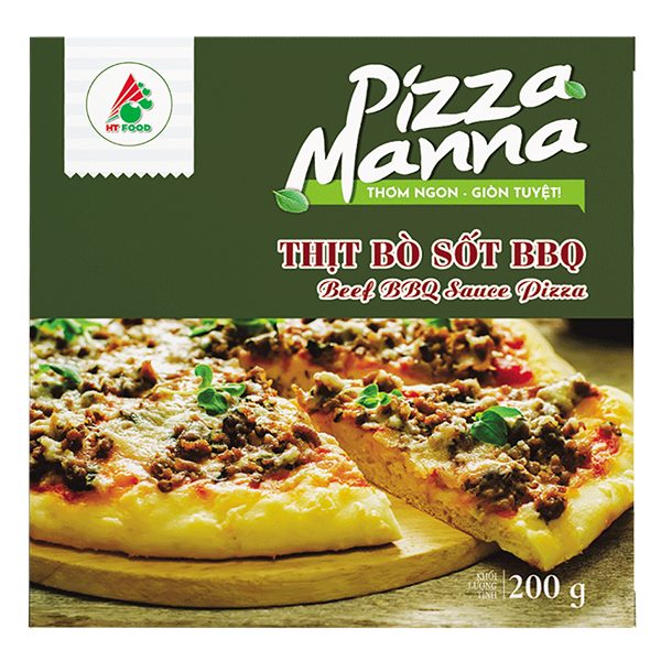 Bánh Pizza Manna Thịt Bò Sốt BBQ Hộp 200G