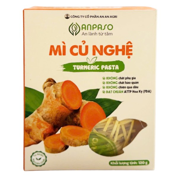 Mì Anpaso Organic Củ Nghệ 120G