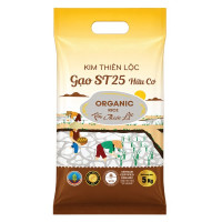 Gạo ST25 Hữu Cơ Kim Thiên Lộc Túi 5Kg