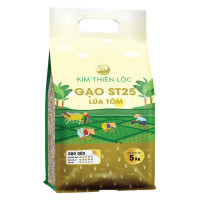 Gạo ST25 Lúa Tôm Kim Thiên Lộc Túi 5Kg