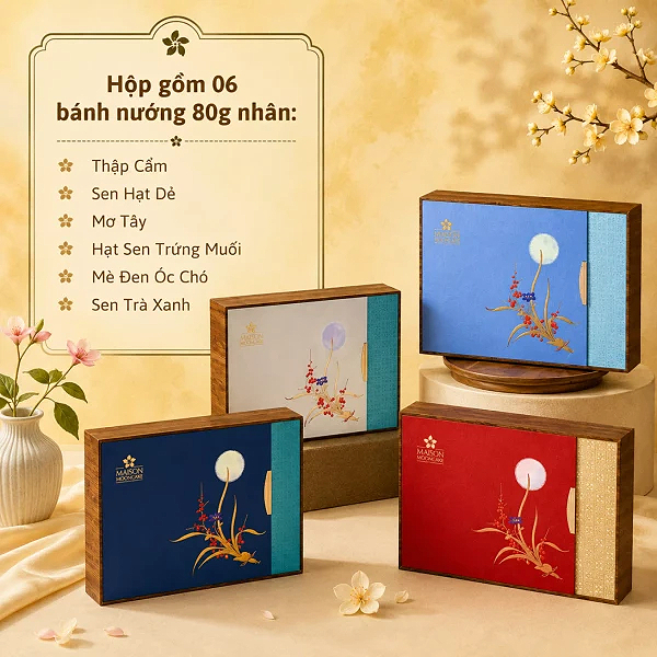 Hộp Quà Bánh Trung Thu Maison Dịu Dàng