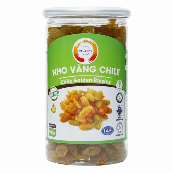 Nho Vàng Chile Wellbeing Hũ 500G