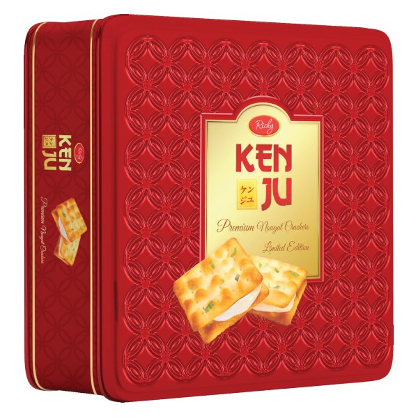 Bánh Quy Richy Kenju Đỏ Hộp Thiếc 310G