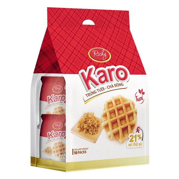 Bánh Richy Karo Trứng Tươi Chà Bông 260G