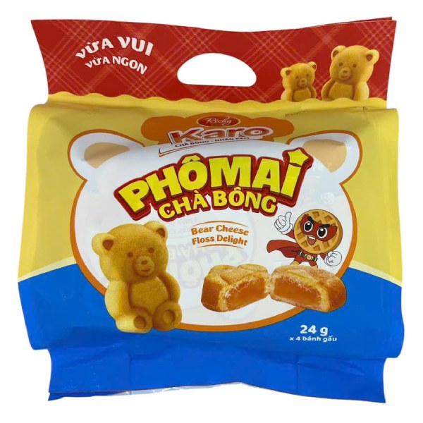 Bánh Richy Karo Chà Bông Nhân Phô Mai Gói 96G