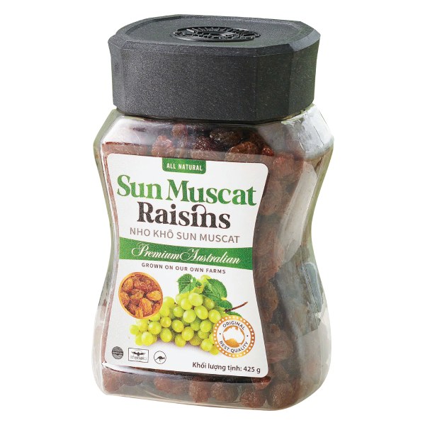 Nho Khô Sunraysia Sun Muscat Raisins Hộp 425G