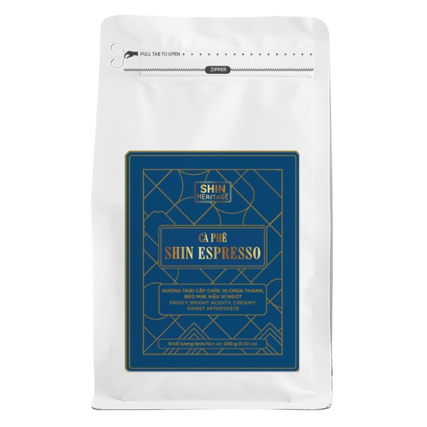 Cà Phê Shin Espresso Hạt Túi 250G