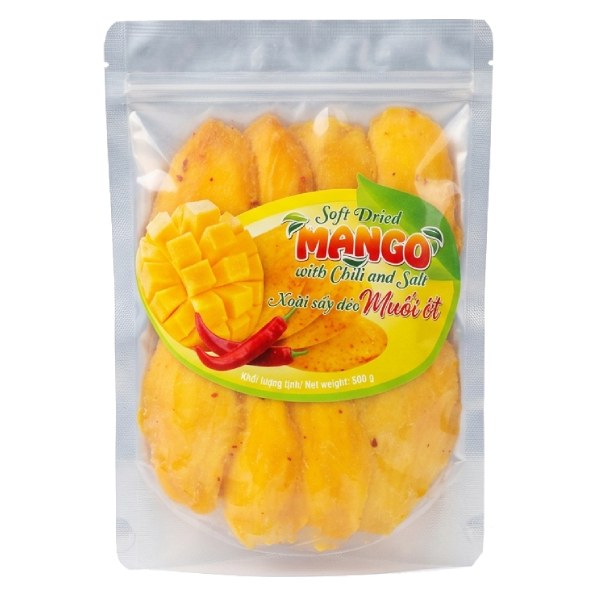 Xoài Sấy Dẻo Muối Ớt Tam Ngọc Gói 500G