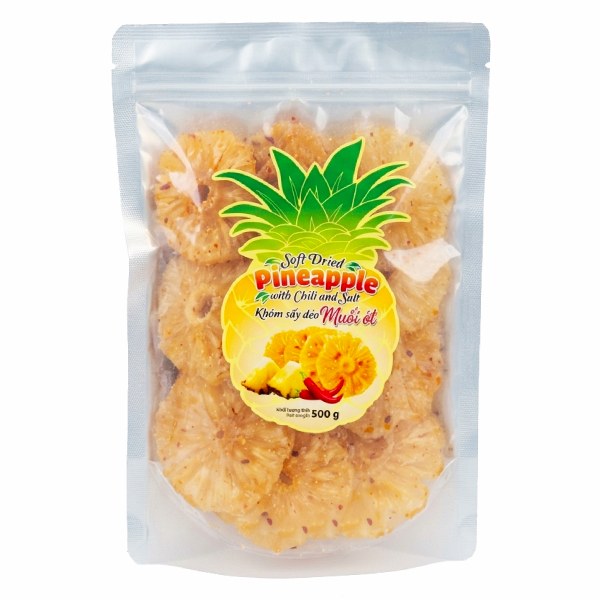 Khóm Sấy Dẻo Muối Ớt Tam Ngọc Gói 500G