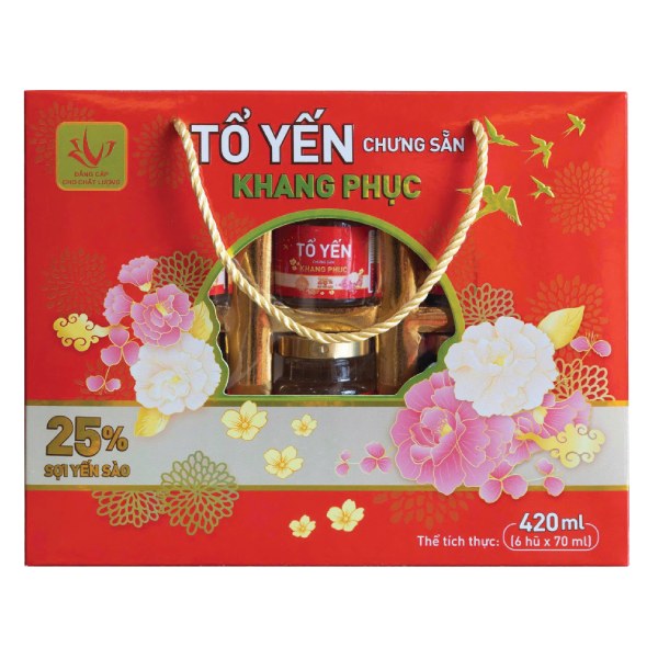 Hộp 6 Nước Yến Nest Gold Khang Phục 70Ml