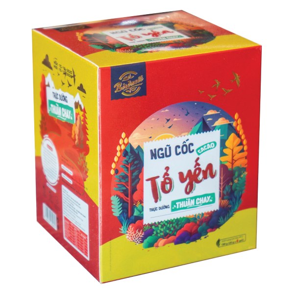 Bột Ngũ Cốc Birdnest Tổ Yến Cacao Hộp 6 Gói*25G
