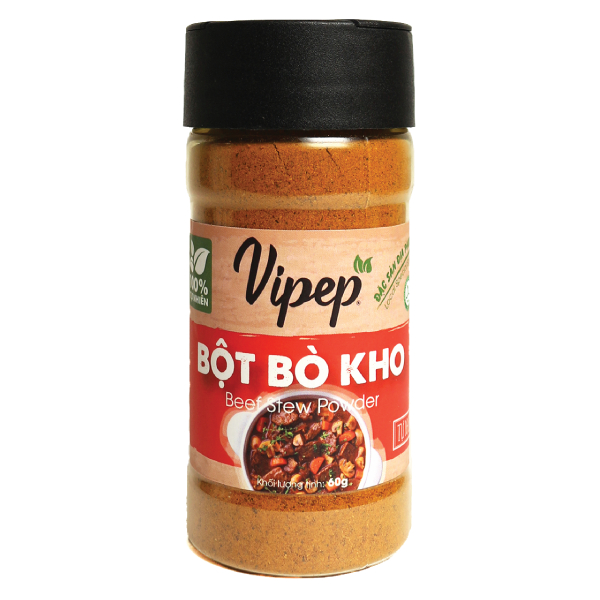Bột Gia Vị Vipep Bò Kho Hũ 60G