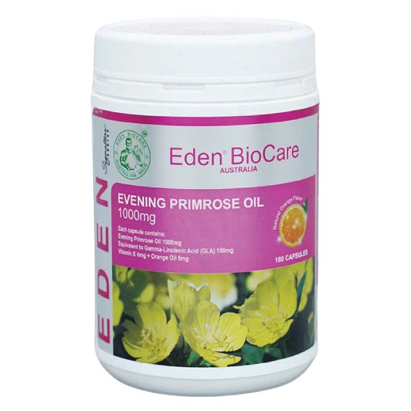 Thực Phẩm Bảo Vệ Sức Khỏe Eden Biocare Dầu Hoa Anh Thảo Hũ 180 Viên