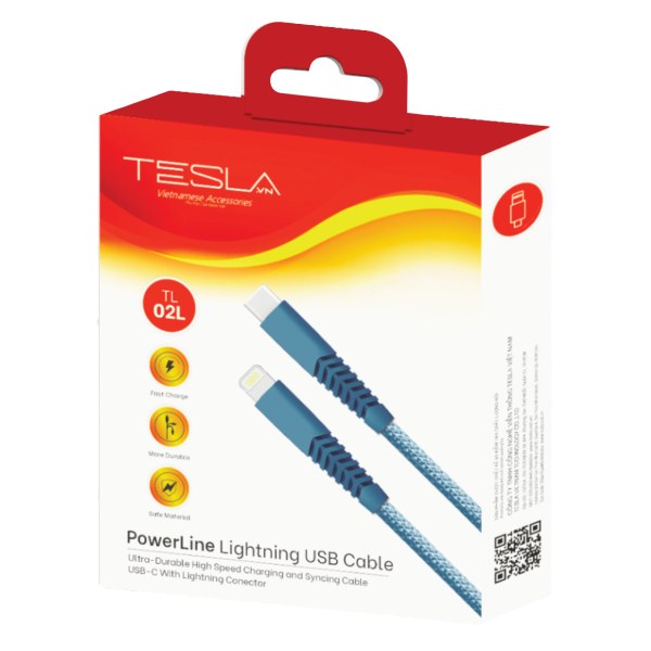 Cáp Sạc Nhanh Tesla Type-C To Lightning TL02L 1M