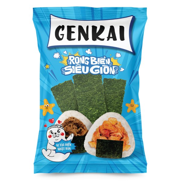 Tảo Biển Giòn Genkai Vị Tảo Nhật 14G