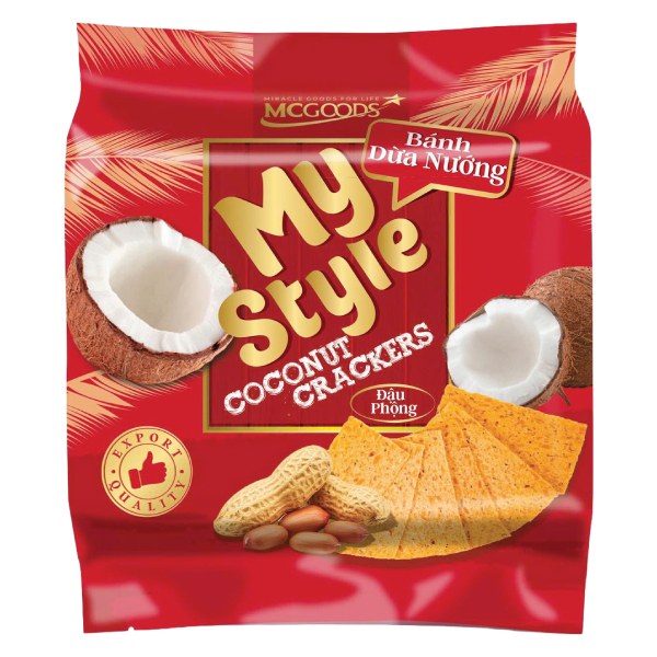 Bánh Dừa Nướng My Style Đậu Phộng Gói 120G