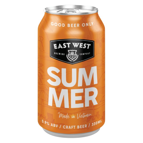 Bia East West Summer Lon 330Ml