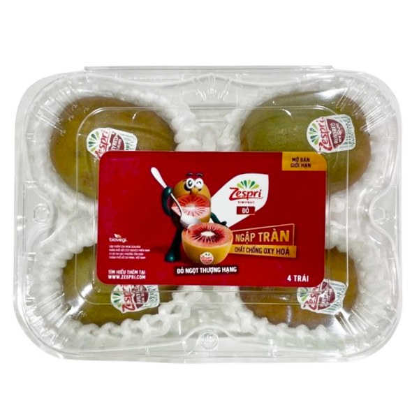 Kiwi Ruột Đỏ Rubyred New Zealand Hộp 4 Trái