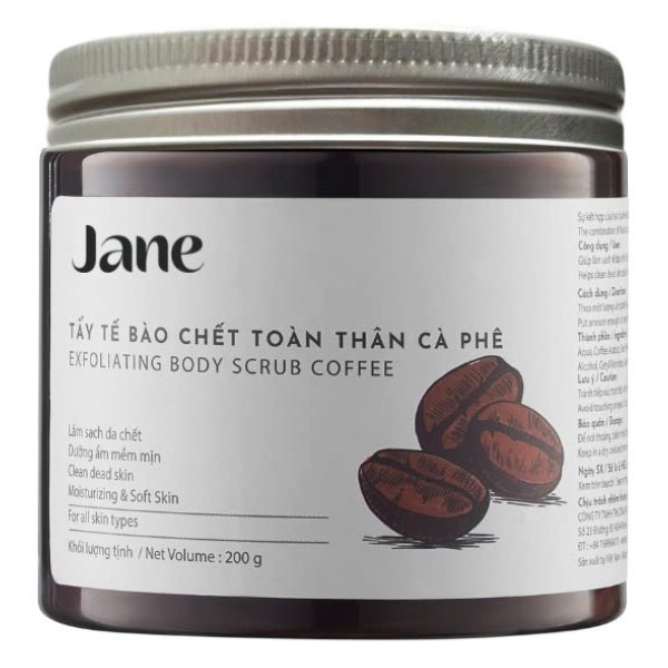 Tẩy Tế Bào Chết Toàn Thân Jane Cà Phê 200G
