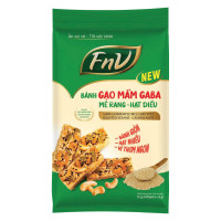(Only Emartmall) Thanh Gạo Mầm Gaba FnV Mè Rang Hạt Điều Gói 72G