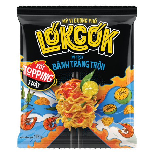 Mì Trộn Lókcók Bánh Tráng Trộn Gói 102G
