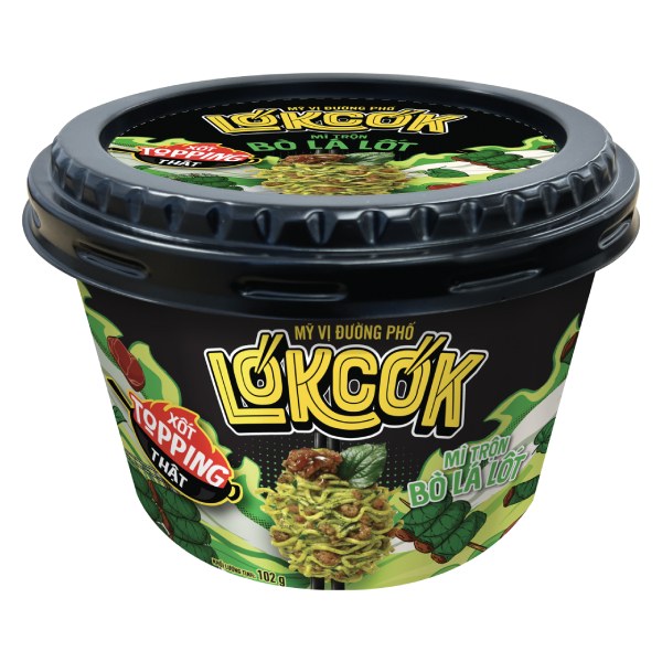 Mì Trộn Lókcók Bò Lá Lốt Tô 102G