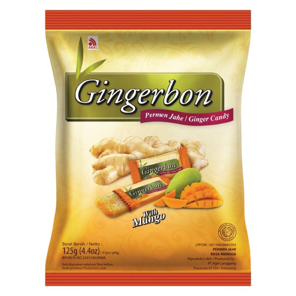 (Only Emartmall) Kẹo Gừng Mềm Gingerbon Vị Xoài 125G