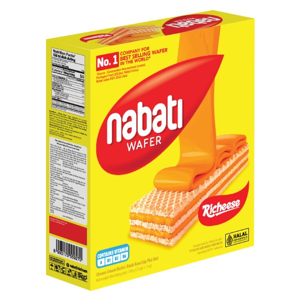 Bánh Xốp Nabati Phô Mai Richeese Hộp 330G