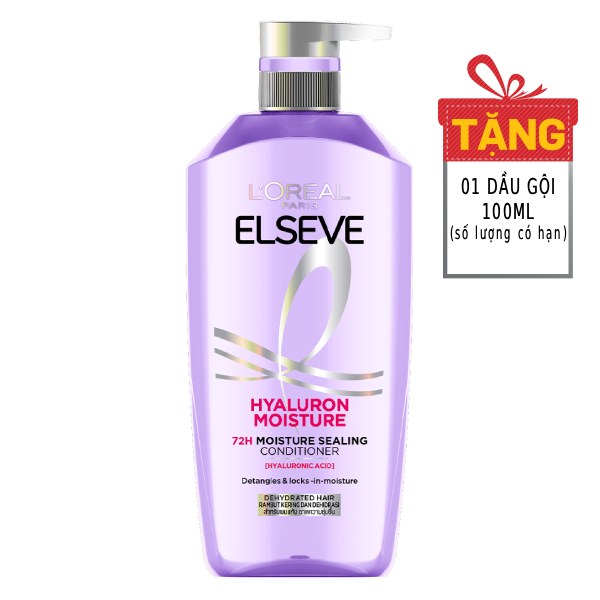 Dầu Xả L'Oreal Elseve Khoá Ẩm 72h 375Ml