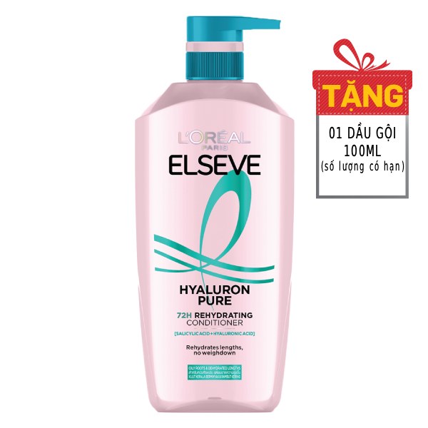 Dầu Xả L'Oreal Elseve Khóa Ẩm Sạch Nhờn 375Ml