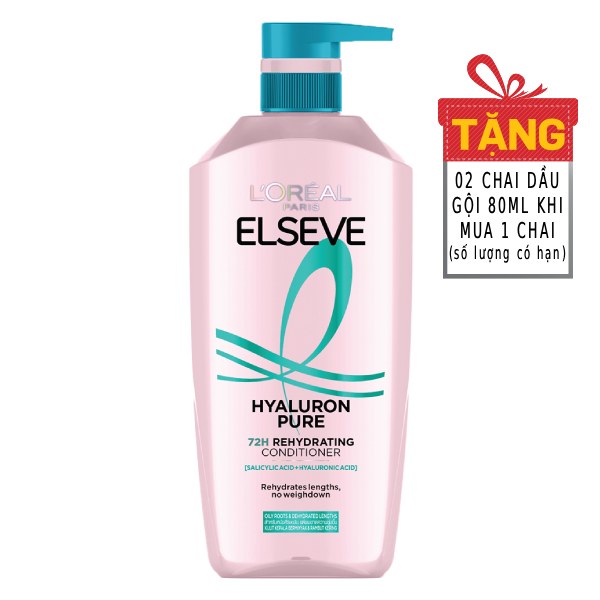 Dầu Xả L'Oreal Elseve Khóa Ẩm Sạch Nhờn 375Ml