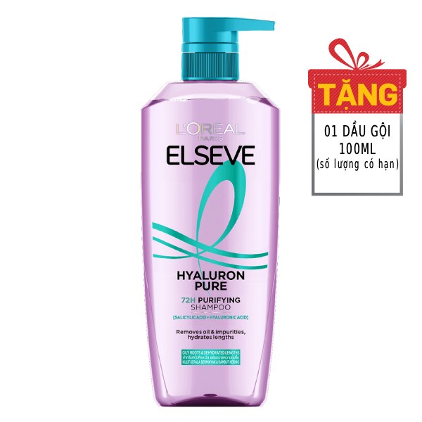 Dầu Gội L'Oreal Elseve Khoá Ẩm 72h 620Ml