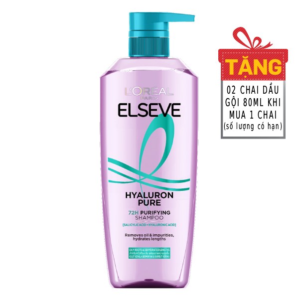 Dầu Gội L'Oreal Elseve Khoá Ẩm Sạch Nhờn 620Ml