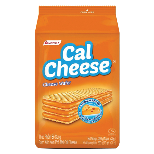 Bánh Xốp Cal Cheese Phô Mai Kem Gói 200G
