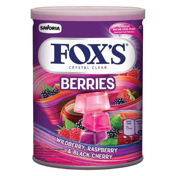 Kẹo Fox's Hỗn Hợp 3 Loại Quả Mọng Hộp 170G
