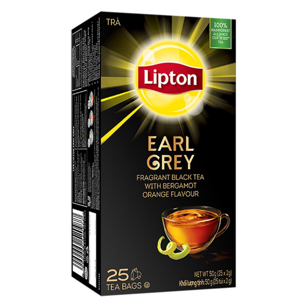 Trà Lipton Earl Grey Hộp 25 Gói *2G