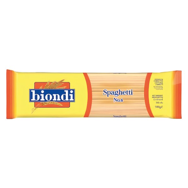 Mì Spaghetti Biondi Số 4 Gói 500G