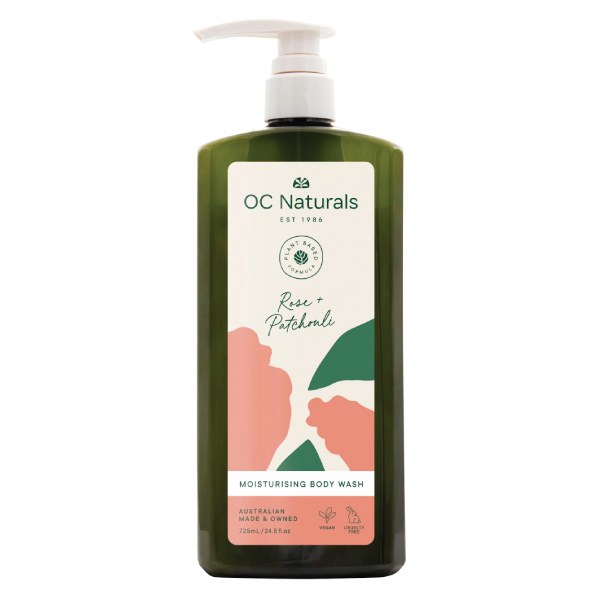 Sữa Tắm OC Naturals Hoa Hồng Và Patchouli Chai 725Ml