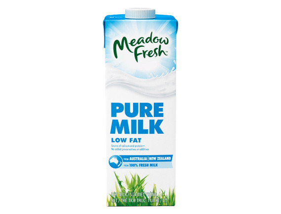 Sữa Tươi Tiệt Trùng Meadow Fresh Ít Béo Hộp Giấy 1L