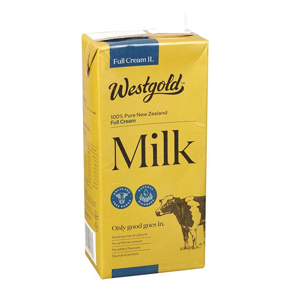 Sữa Tươi Tiệt Trùng Westgold Nguyên Kem Hộp 1L