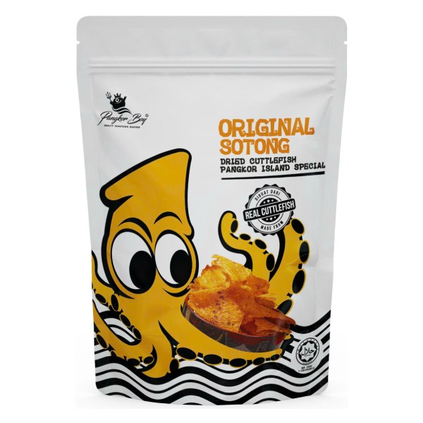 Khô Mực Tẩm Pangkor Boy Vị Nguyên Bản Gói 40G