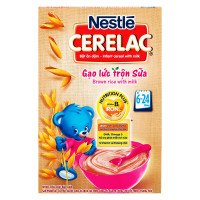 Bột Ăn Dặm Nestle Cerelac Gạo Lức Trộn Sữa 200G