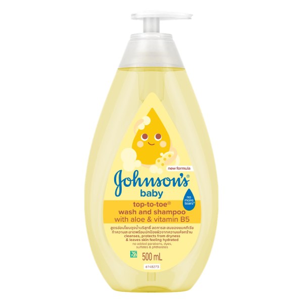 Sữa Tắm Gội Johnson's Baby Aloe Và Vitamin B5 Chai 500Ml