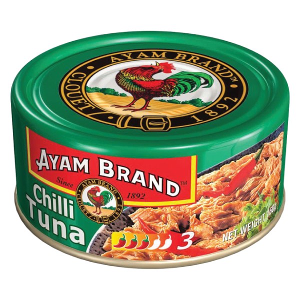Cá Ngừ Ayam Brand Ngâm Ớt Hộp 160G